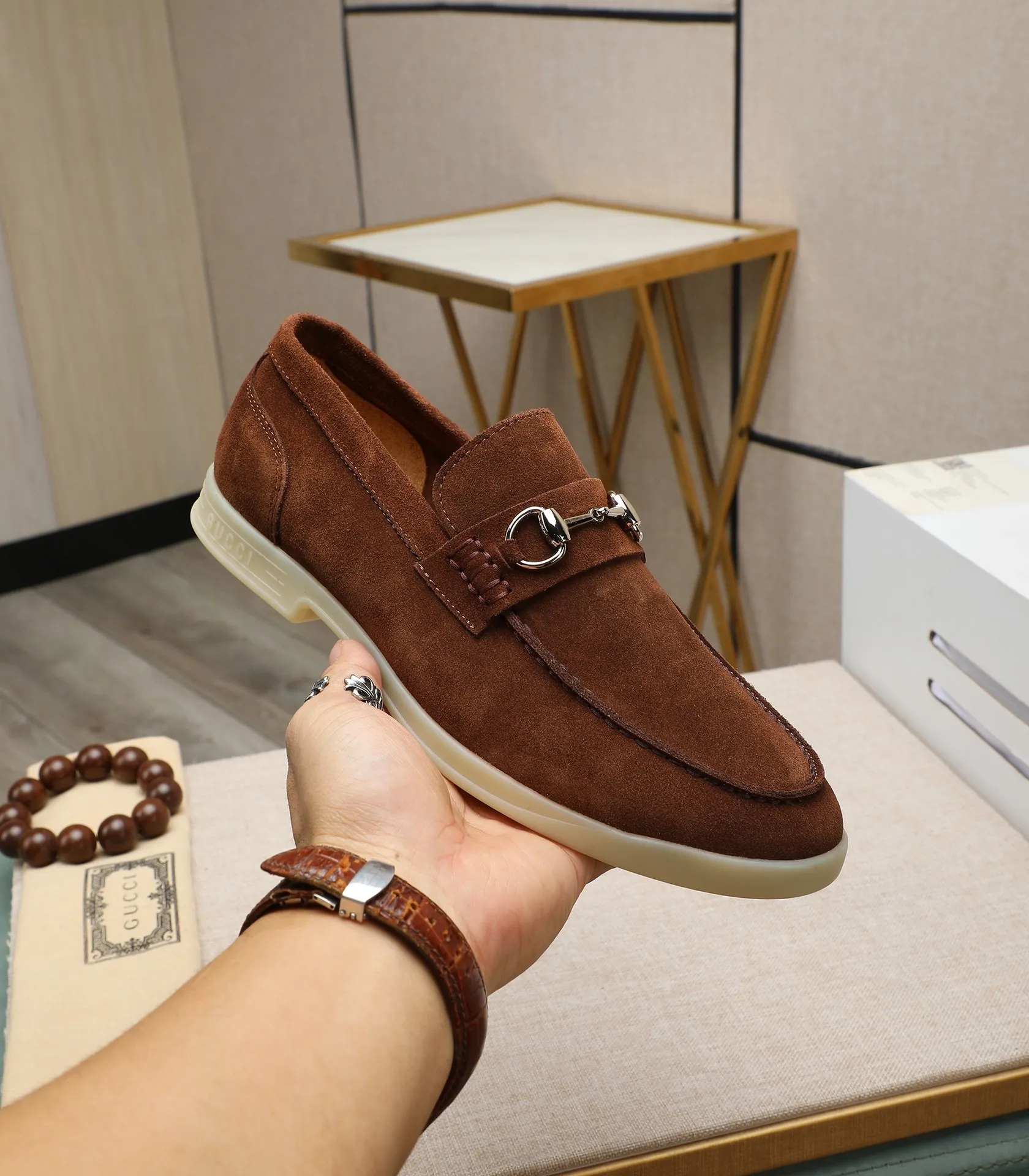 Men's shoes 💰520 📛📛Original (water-dyed cow lining) GUCCI official website formal shoes🌀 Italian 🇮🇹Imported cowhide➕Top imported water-dyed cowhide lining💋Finely handmade Original bottom, the real thing looks better when photographed in person Standard size 38-44
